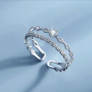 - ❉NEW❉ Retro Minimalist women's Adjustable Ring